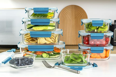 GENICOOK freezer-safe containers with lid for durable food storage.