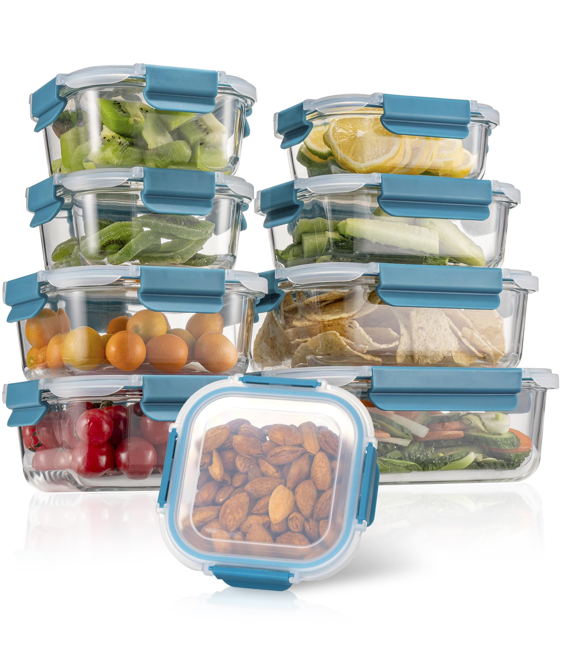 GENICOOK meal prep containers ideal for portion control and planning.