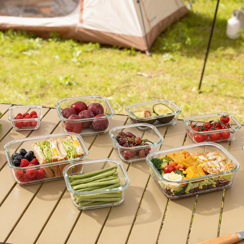 GENICOOK stackable design saves fridge and cabinet space.