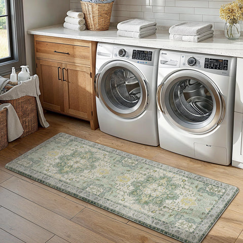 GENIMO kitchen mats easy-clean surface simplifies maintenance for busy homes