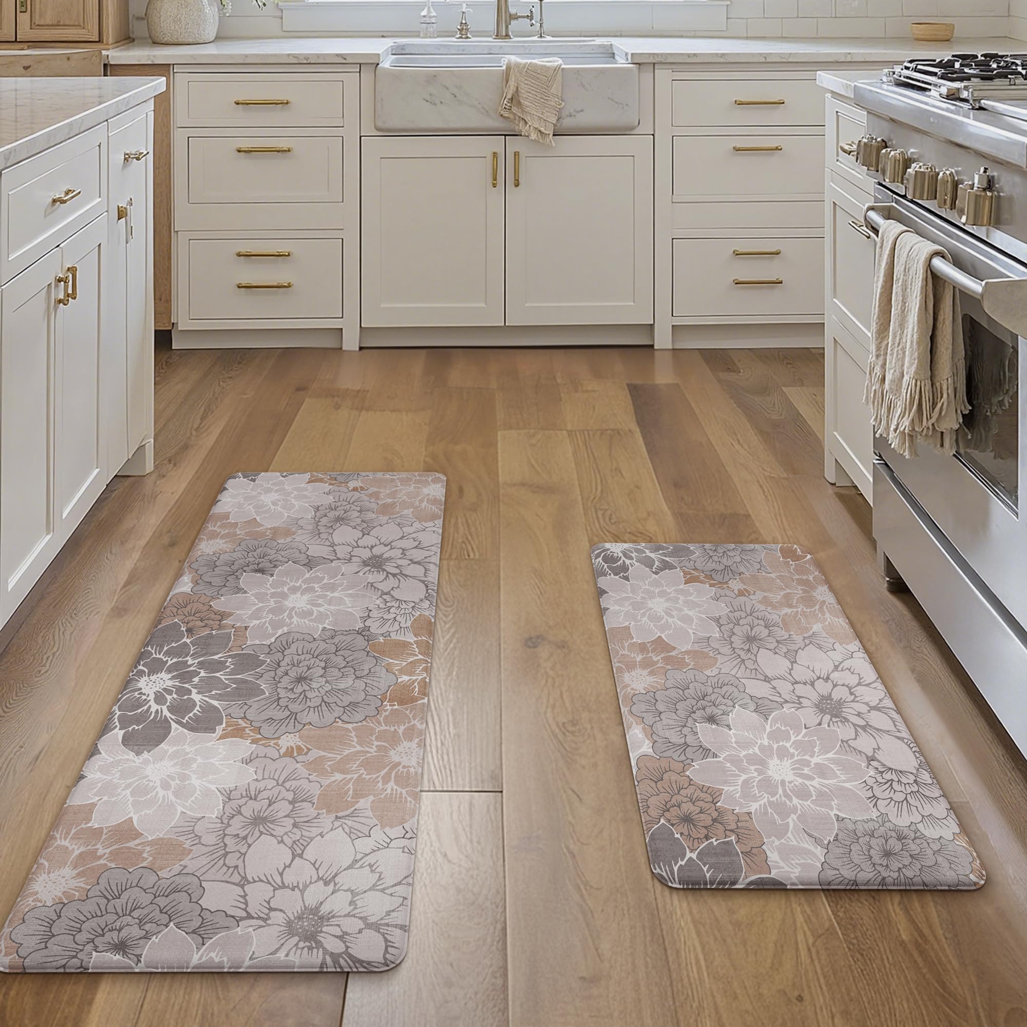 GENIMO washable kitchen mats are easy to wipe clean after spills.