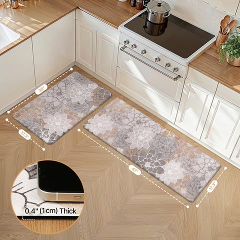 GENIMO kitchen mat surface is waterproof and oil resistant for easy cleaning.