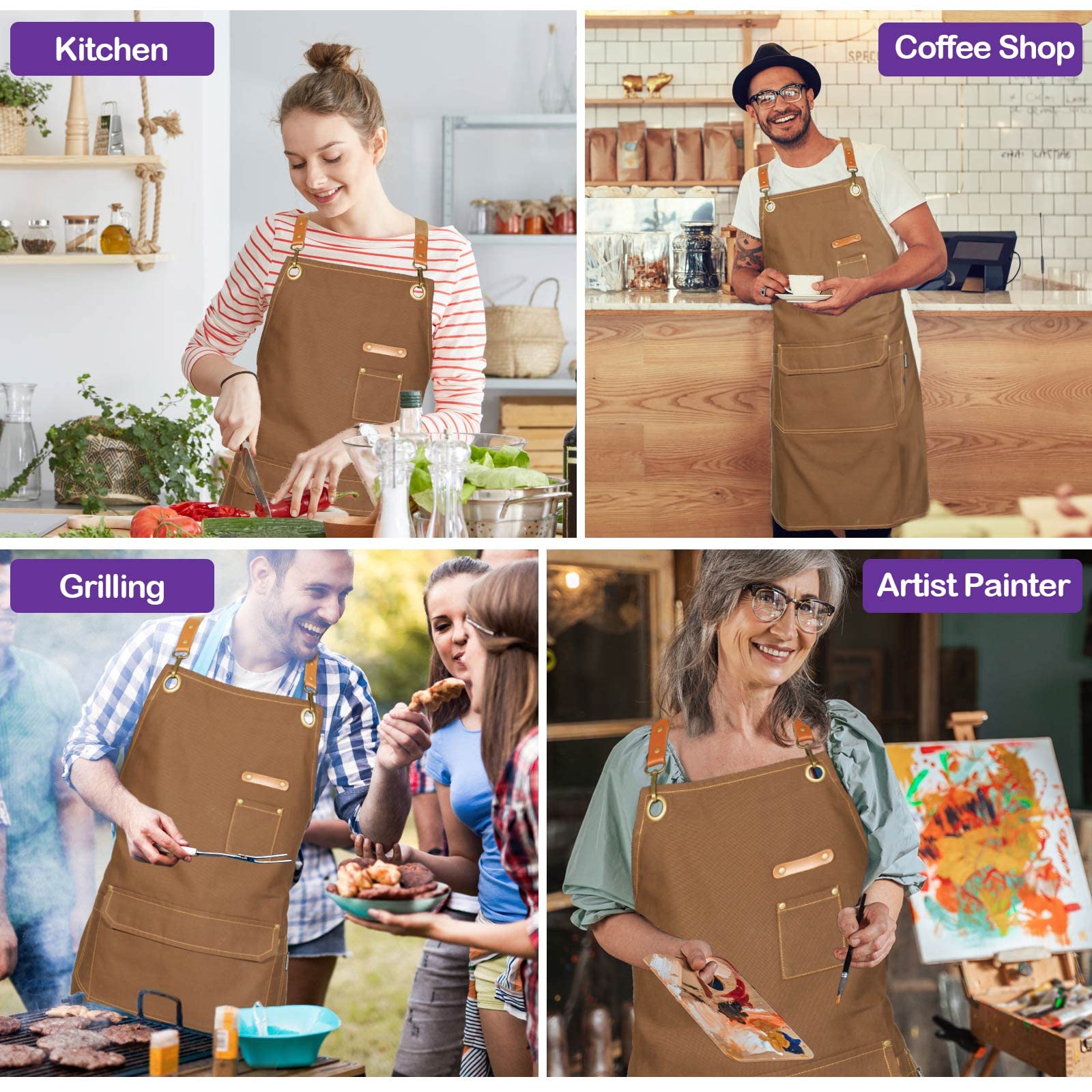 Genixart adjustable straps fit most sizes comfortably.