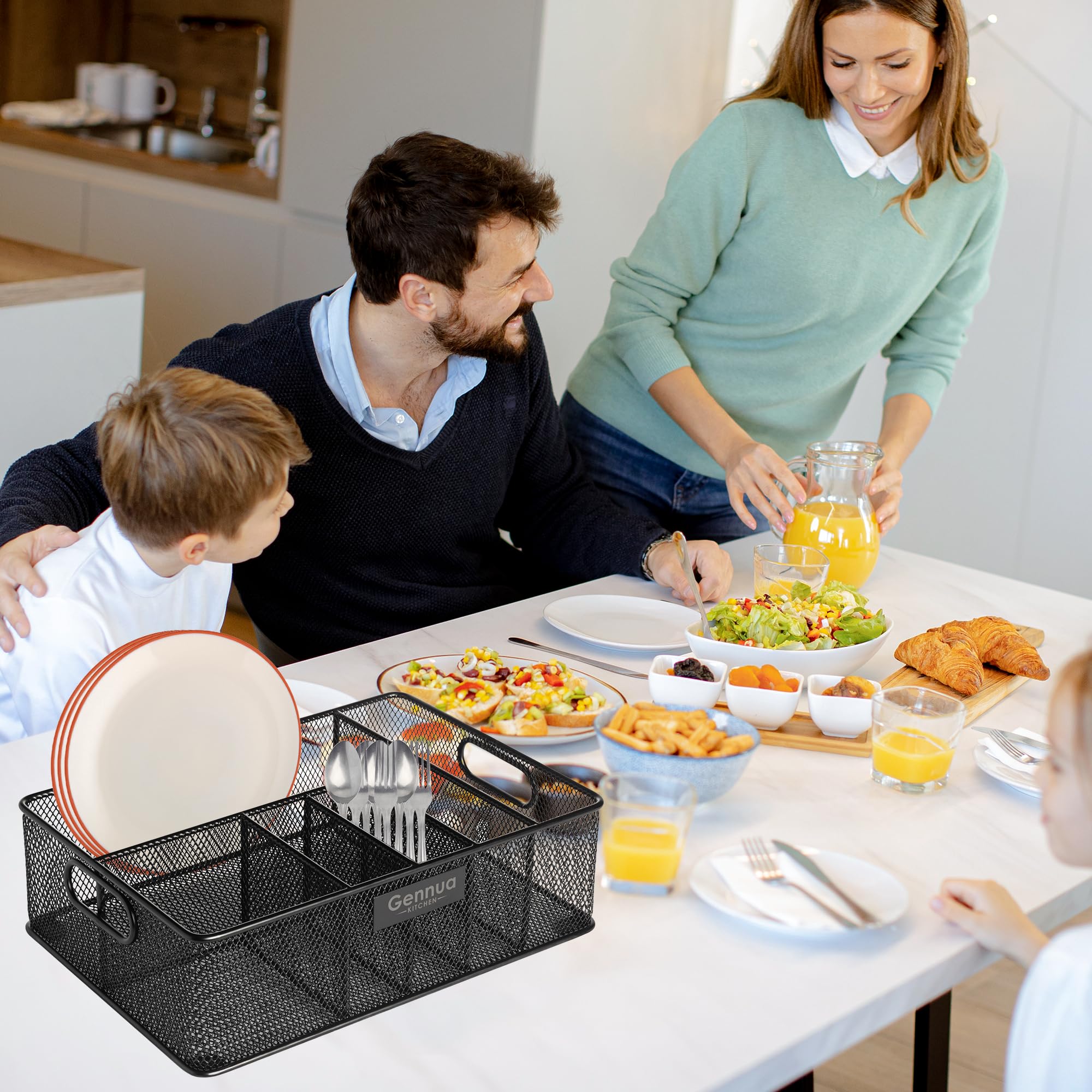 Gennua Kitchen accommodates large plates up to 10.6 inches