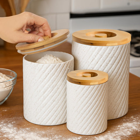 Gennua Kitchen canisters ideal for coffee and tea storage