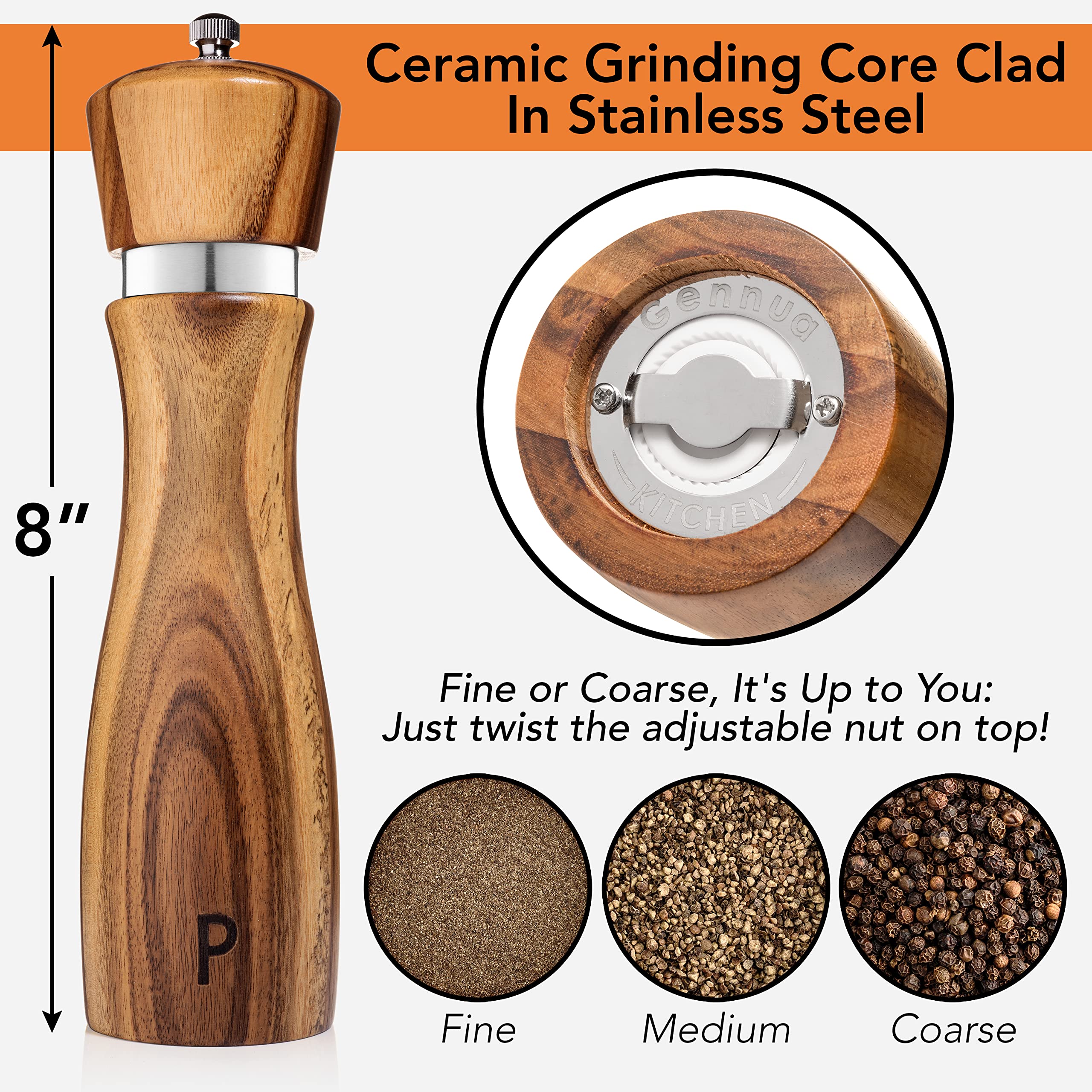 Gennua Kitchen gift box presentation makes this set an appealing culinary gift.