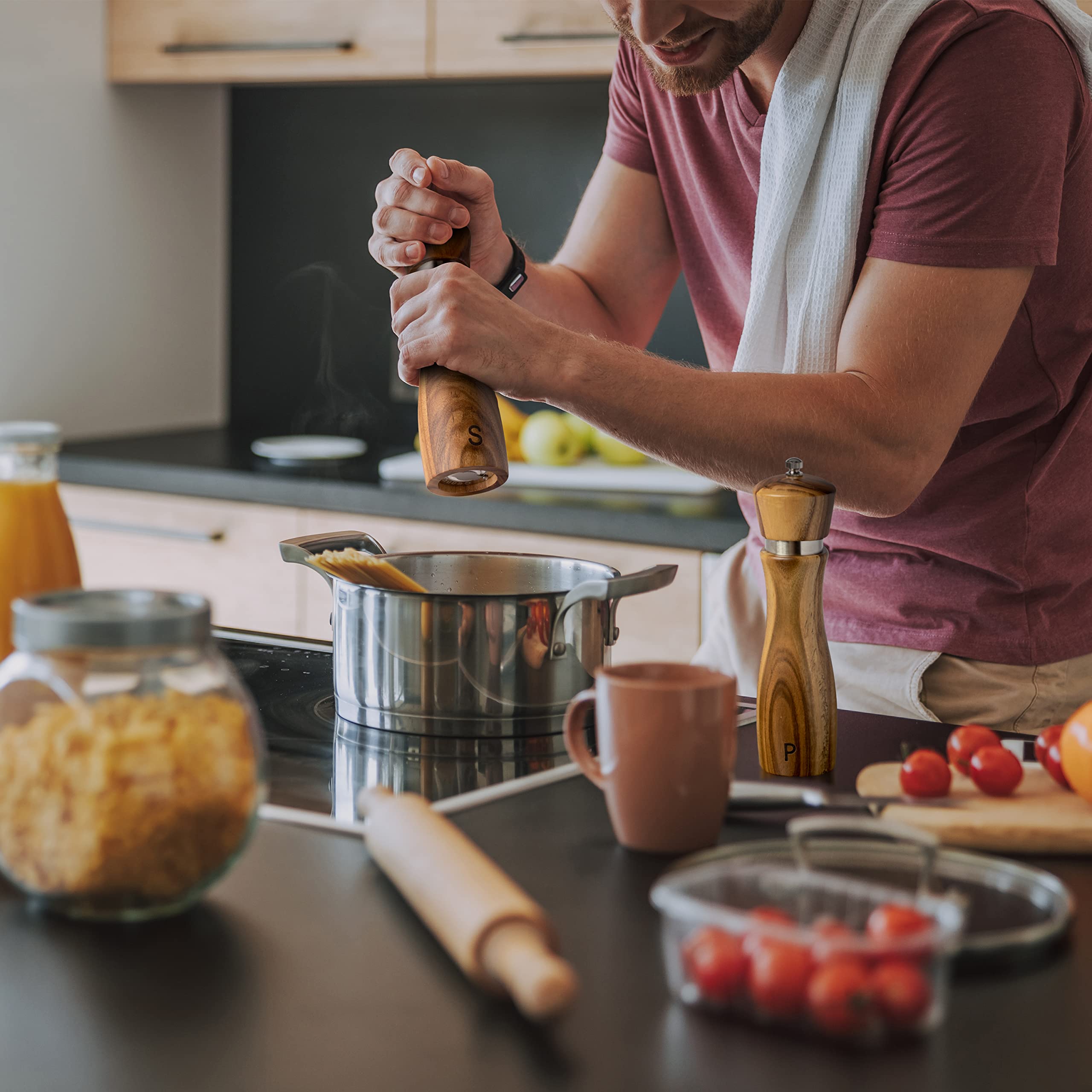 Gennua Kitchen 8 inch grinders complement various decors from farmhouse to modern.