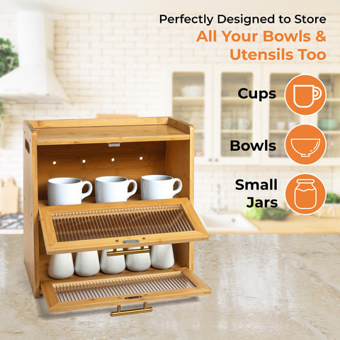 Gennua Kitchen back ventilation holes promote air circulation for freshness.
