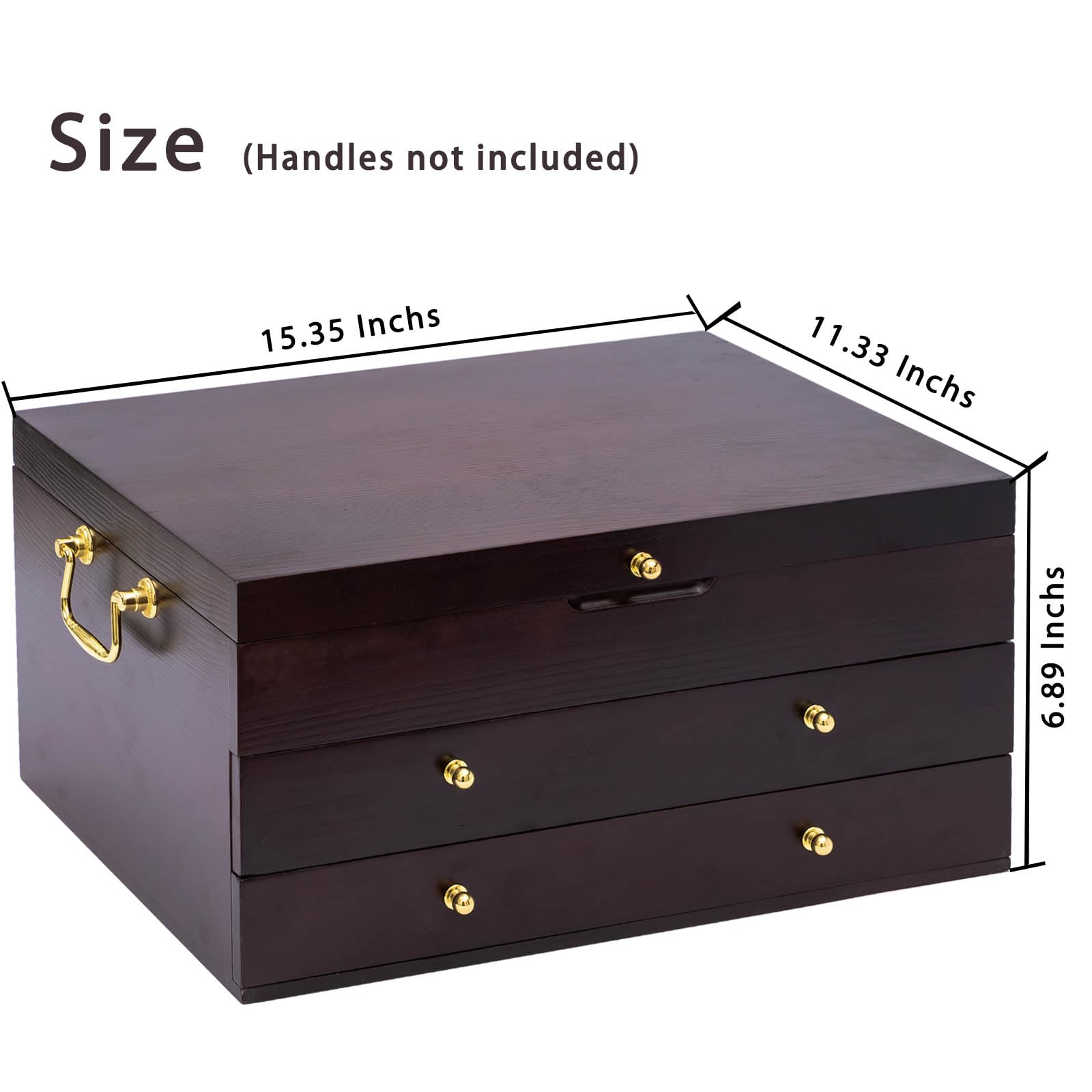 GENRICE felt-lined silverware box protects utensils