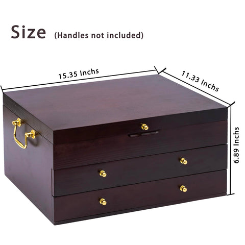 GENRICE felt-lined silverware box protects utensils