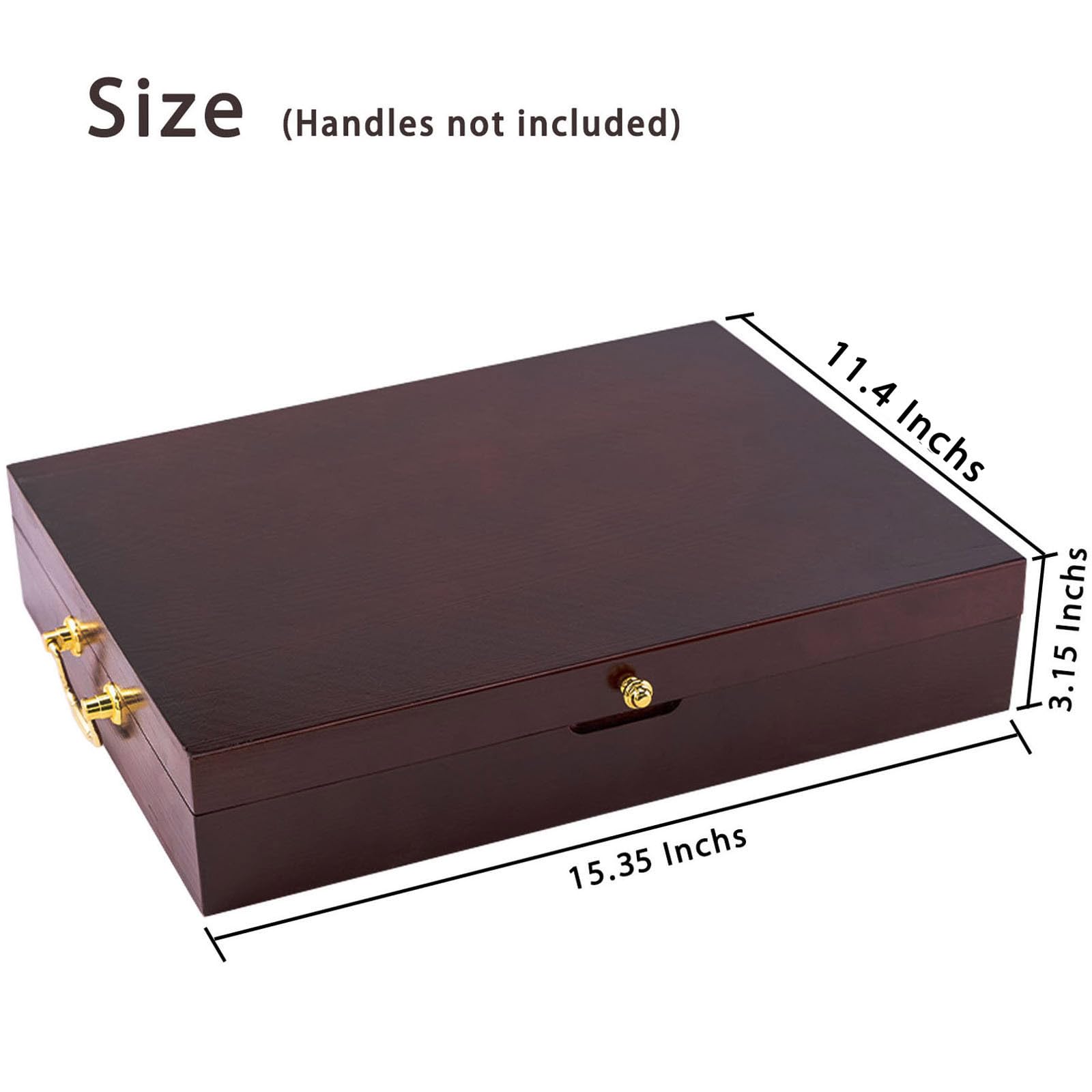 genrice natural wood silverware box shows warm grain and durable storage