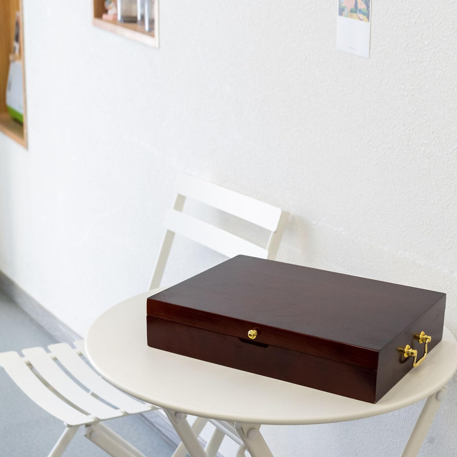 genrice wooden chest fits in drawers for tidy display