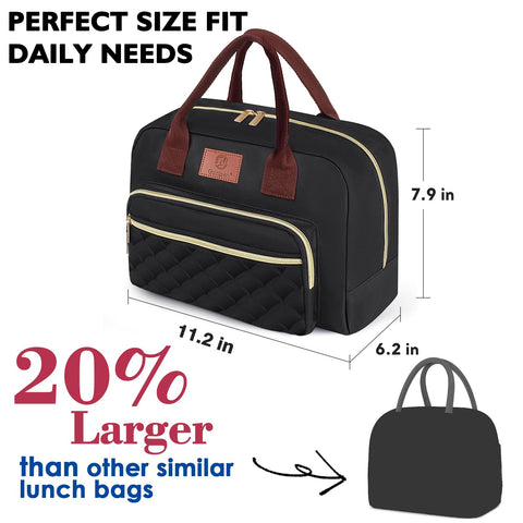 Genteen lightweight lunch bag with padded handle for easy daily carry.