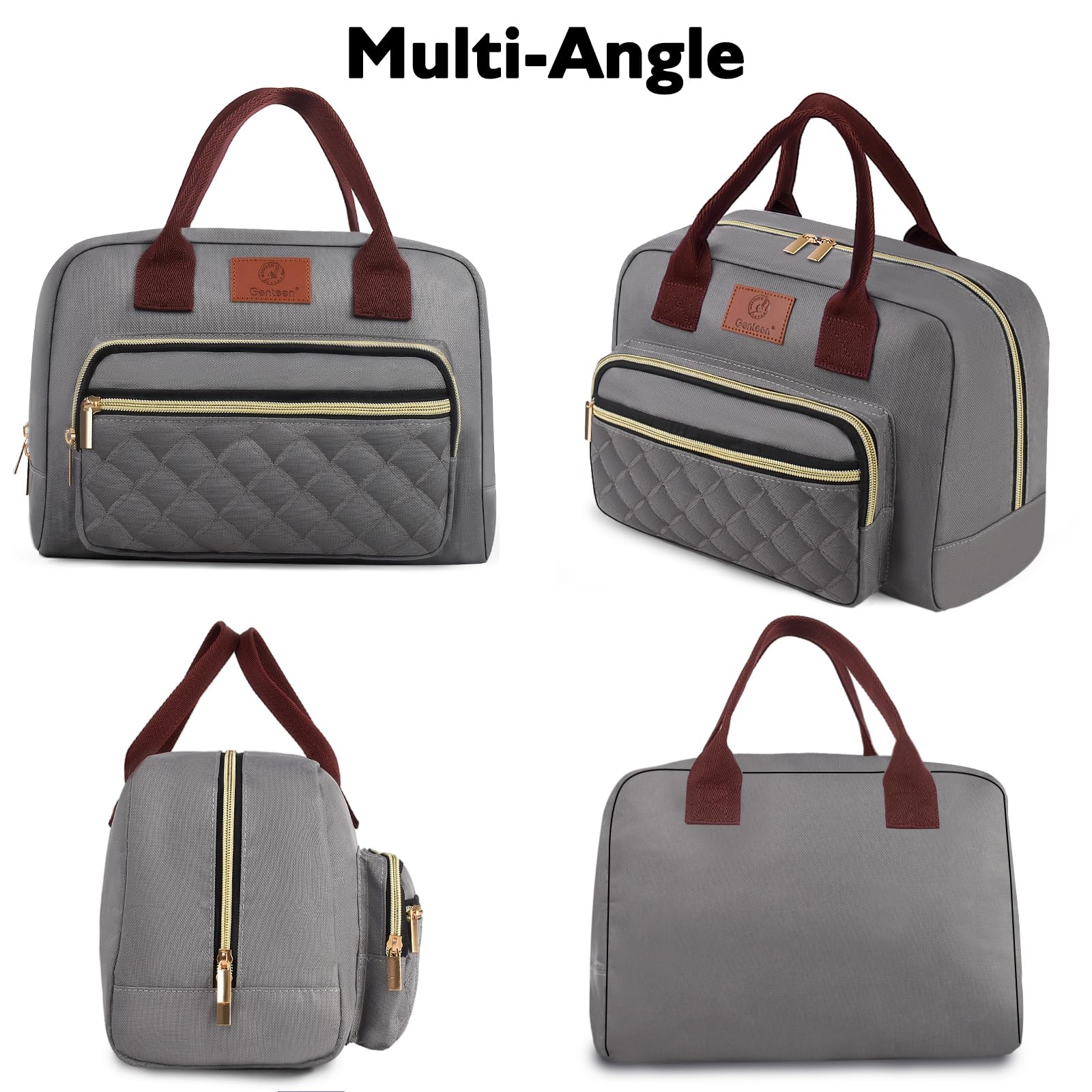 Genteen lunch bag is lightweight, reducing shoulder strain on busy days.