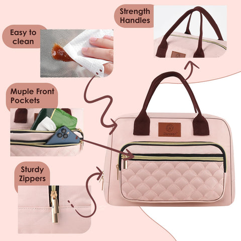 Genteen dual-zipper opening for easy access to contents