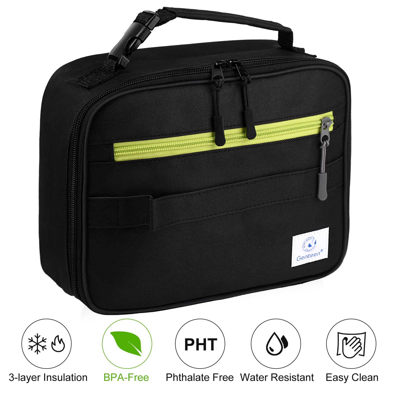 Genteen durable oxford fabric withstands daily school use.