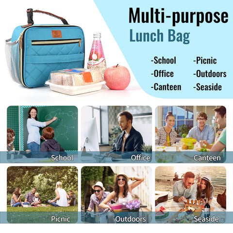 Genteen lunch bag reinforced zippers and stitching for longevity.