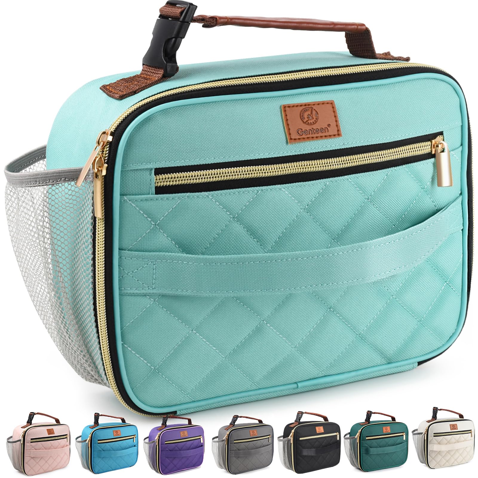 Genteen insulated lunch box with large capacity for daily meals on the go.