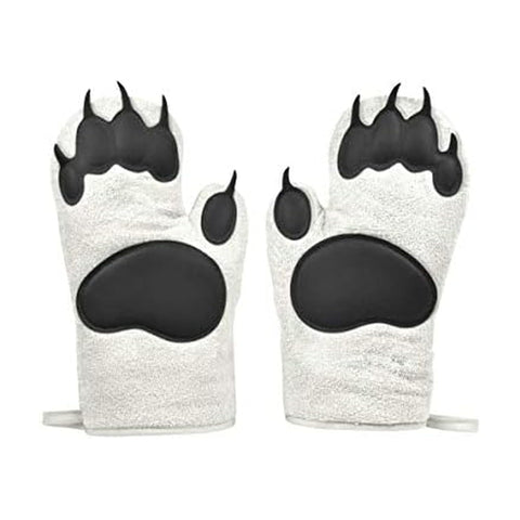 Genuine Fred Polar Bear Hands mitts set with insulated cotton and silicone pads for protection