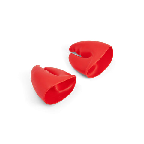 Genuine Fred red pot pinchers protect hands during cooking.