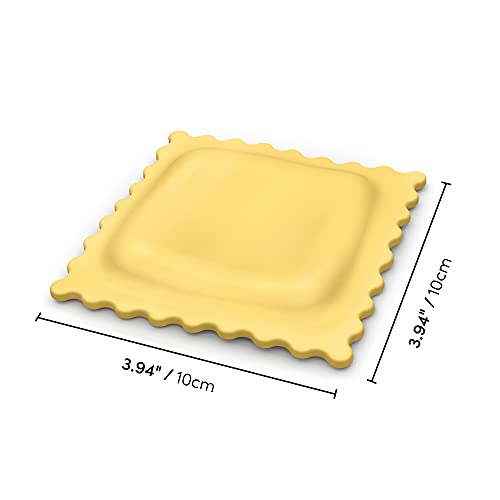 Genuine Fred SAUCED UP ravioli rest close-up shows stain-resistant silicone.