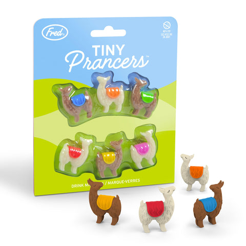 Genuine Fred Tiny Prancers llama champagne-flute compatible for festive toasts.