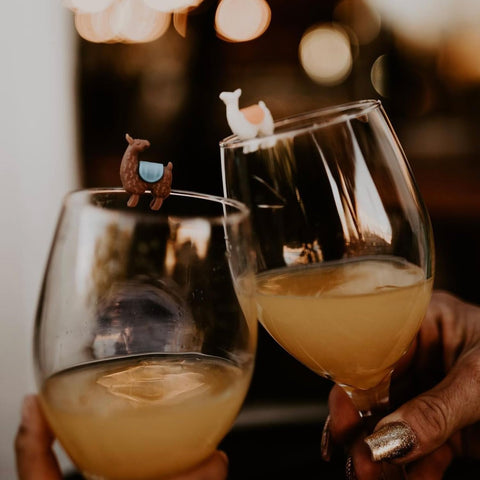 Genuine Fred Tiny Prancers llama wine-glass compatibility suits many drink types at gatherings.