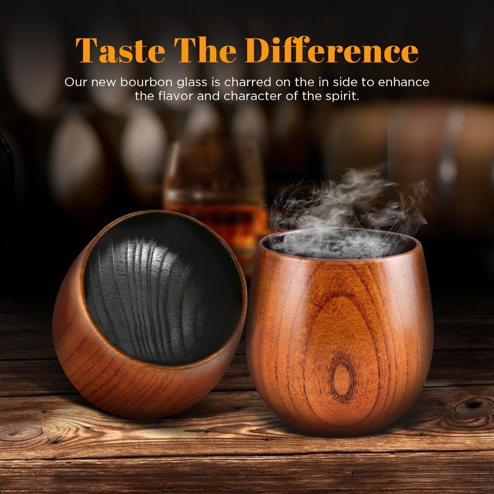 GENUINED barrel-aged craft with triple-fire treatment for character.