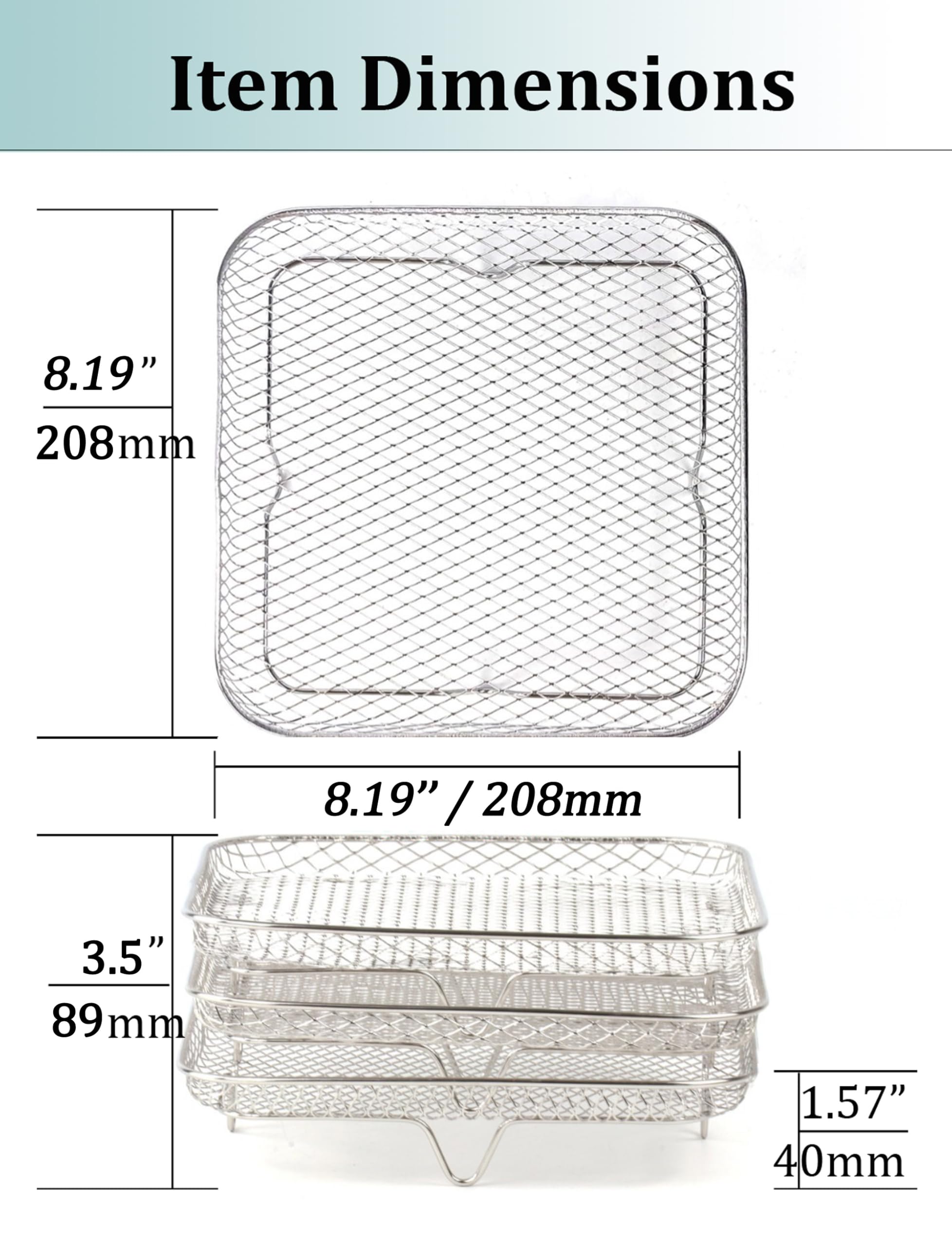 Geolinhome compatible with popular air fryers for versatile use