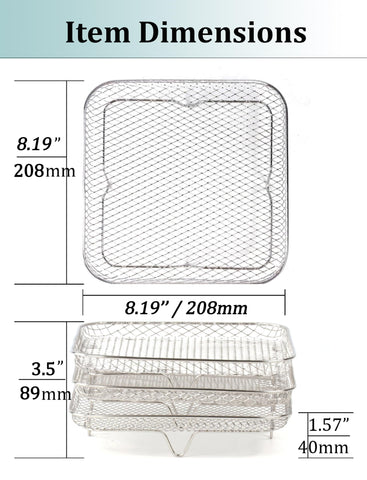 Geolinhome compatible with popular air fryers for versatile use