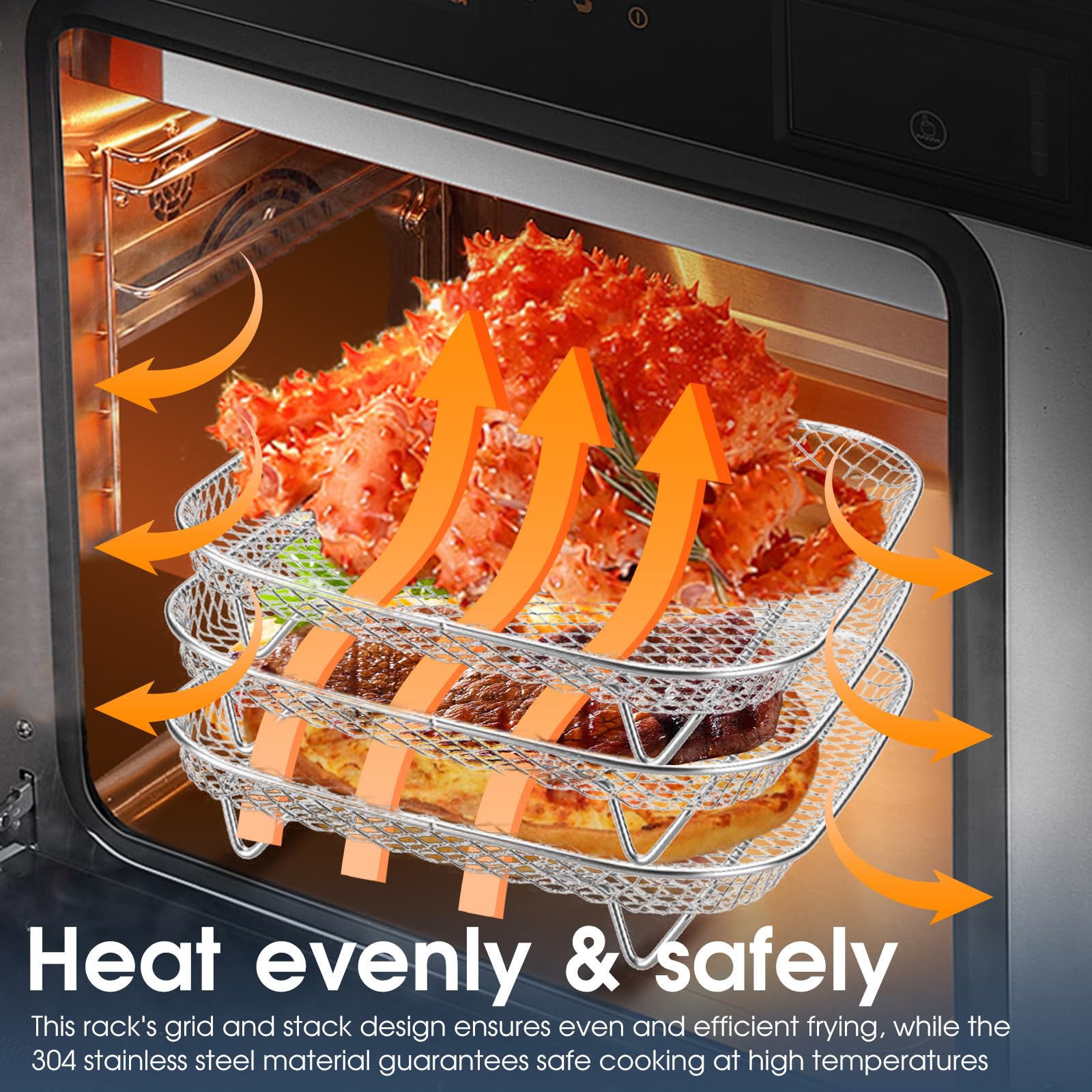 Geolinhome 304 stainless steel rack offers durability and steady support
