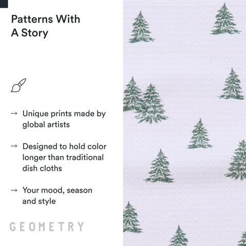 GEOMETRY Dish cloth wipes a counter to demonstrate cleaning power