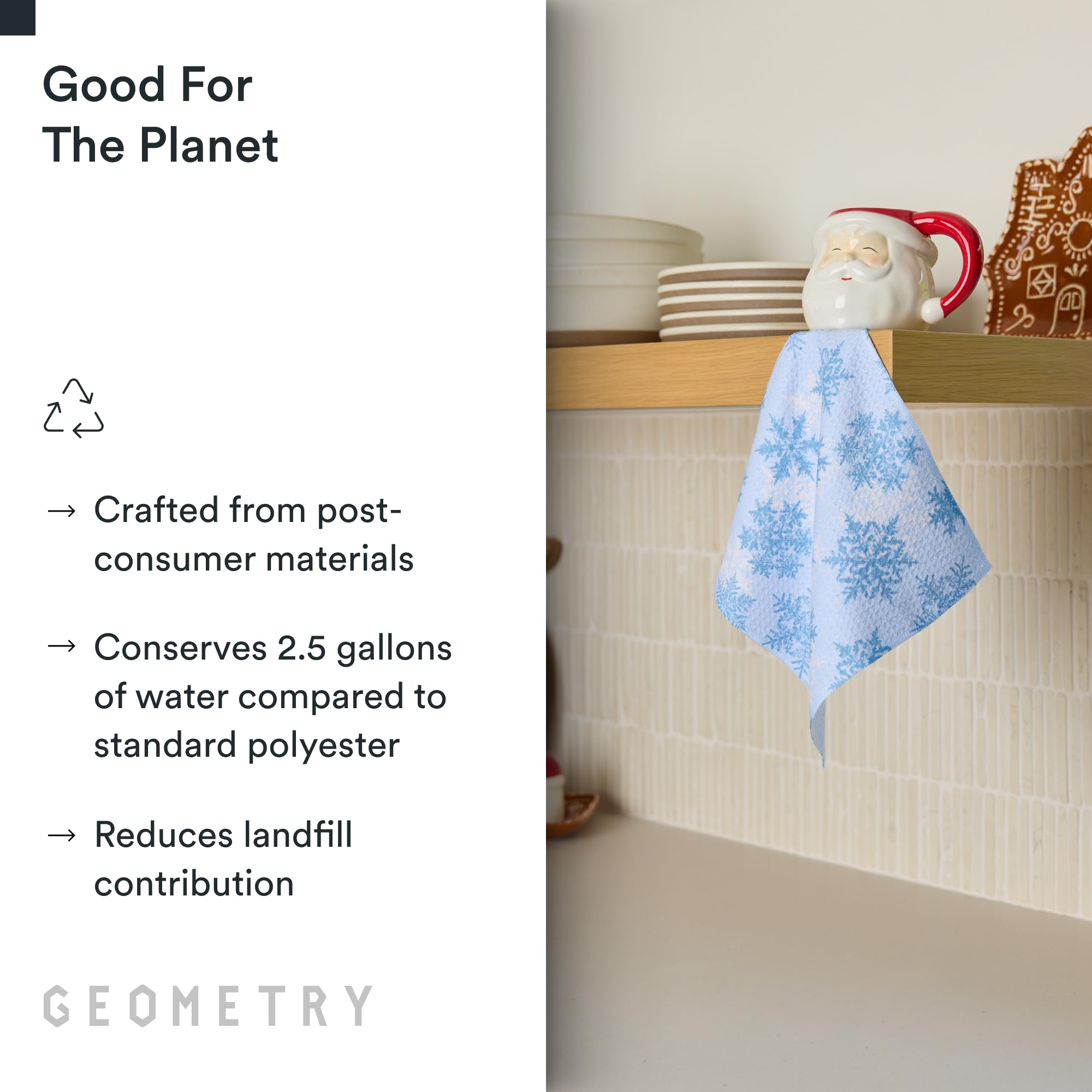 Geometry premium microfiber absorbency up to seven times weight for spills