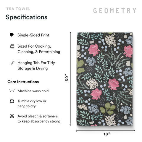 GEOMETRY scratch-free drying towels protect delicate surfaces.