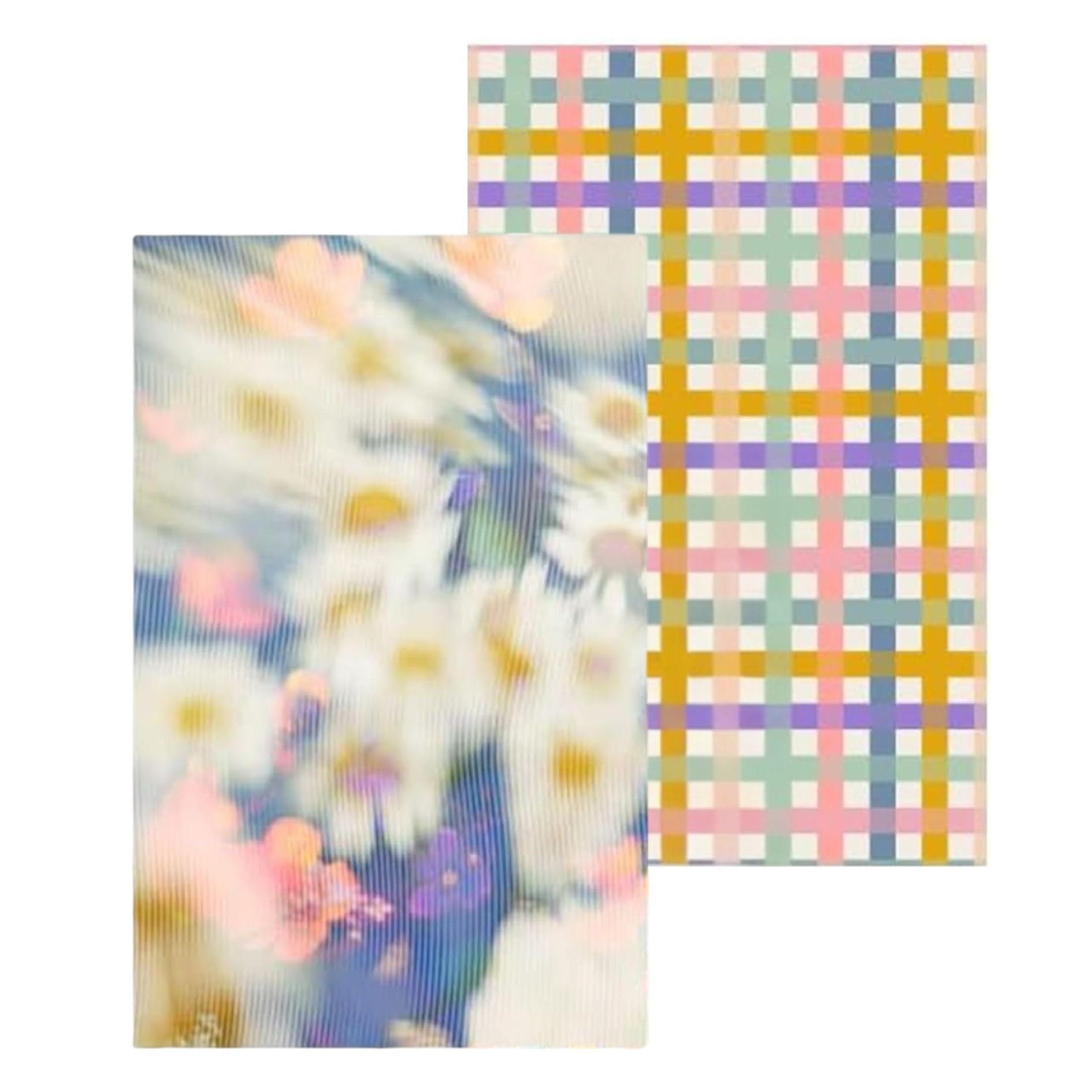 GEOMETRY spring kitchen towel in soft flora print for quick dish drying and gentle cleanup