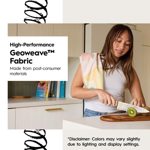 GEOMETRY spring-summer prints brighten kitchens while maintaining sustainability