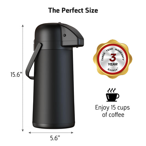 Geouja Airpot on table during gatherings underscores gift-worthy practicality.