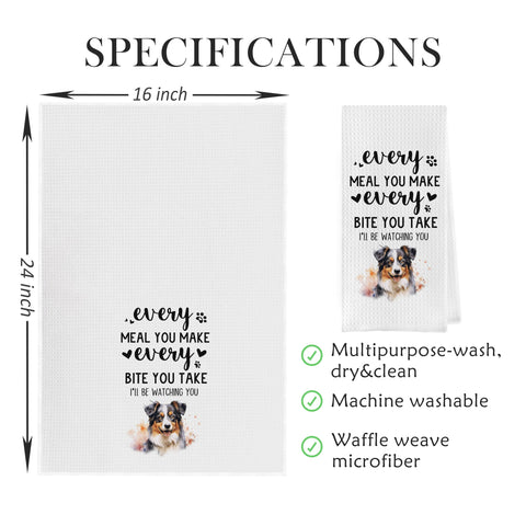 Geqtt waffle weave microfiber towels close-up showing soft texture and weave