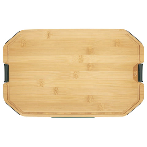 Gerber Gear ComplEAT bamboo board ready for light camp prep