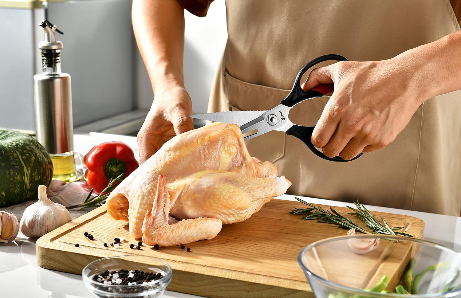 Gerior stainless steel blades resist rust for lasting use.