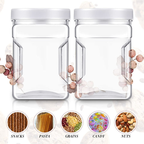 Gerrii 27 oz capacity jar set with easy grip handles for comfortable lifting