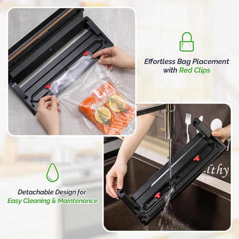 Geryon slim design fits on countertop and stores away easily.