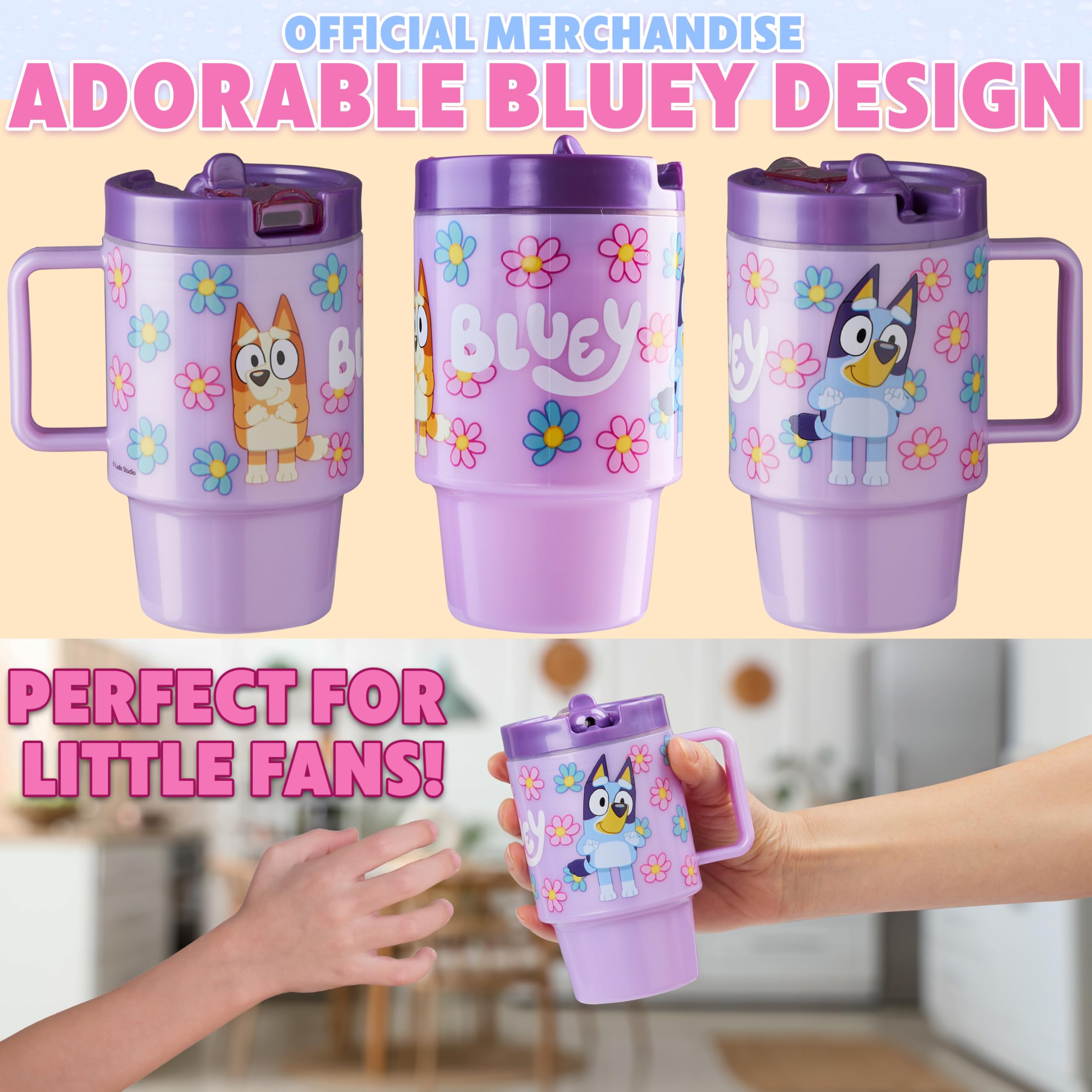 Get Trend Bluey 16.9 oz capacity fits lunch boxes and backpacks