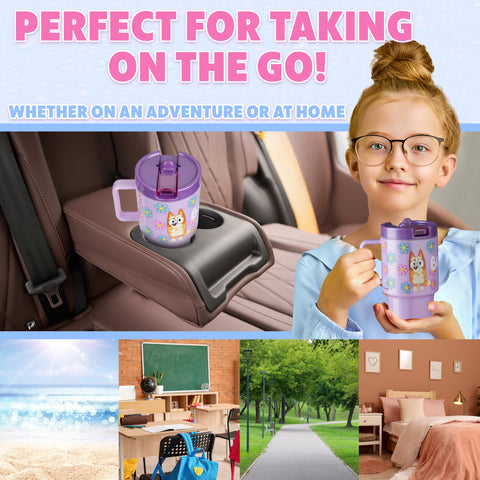 Get Trend Bluey leakproof bottle keeps backpacks dry on commutes