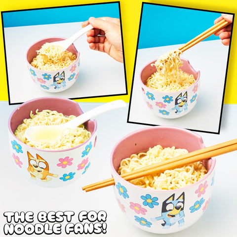 Get Trend Bluey microwave safe ceramic bowl heat and serve
