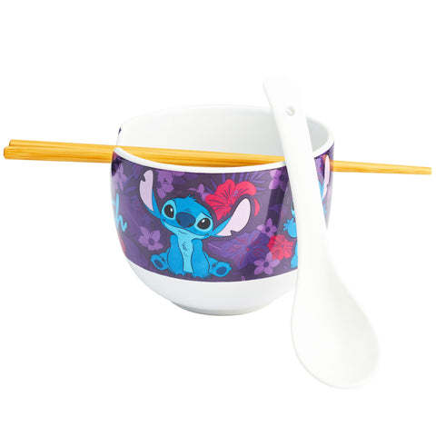 Get Trend Disney Stitch ramen bowl 20oz, ideal for noodles and warming soups.