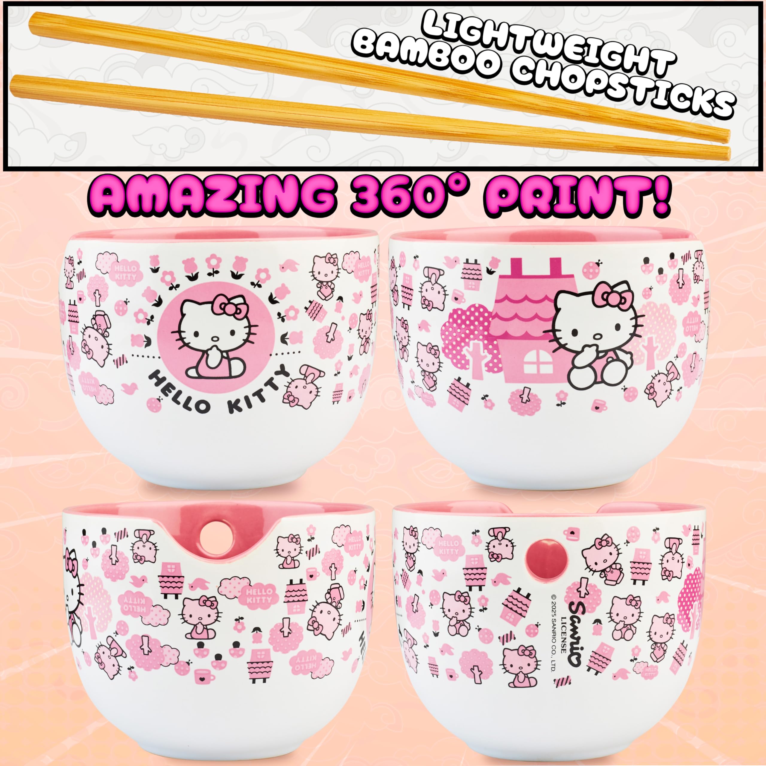 Get Trend Hello Kitty bamboo chopsticks for a traditional ramen experience.
