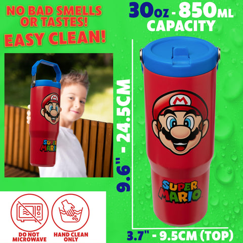 Get Trend Super Mario tumbler gift-ready packaging, red, 30oz