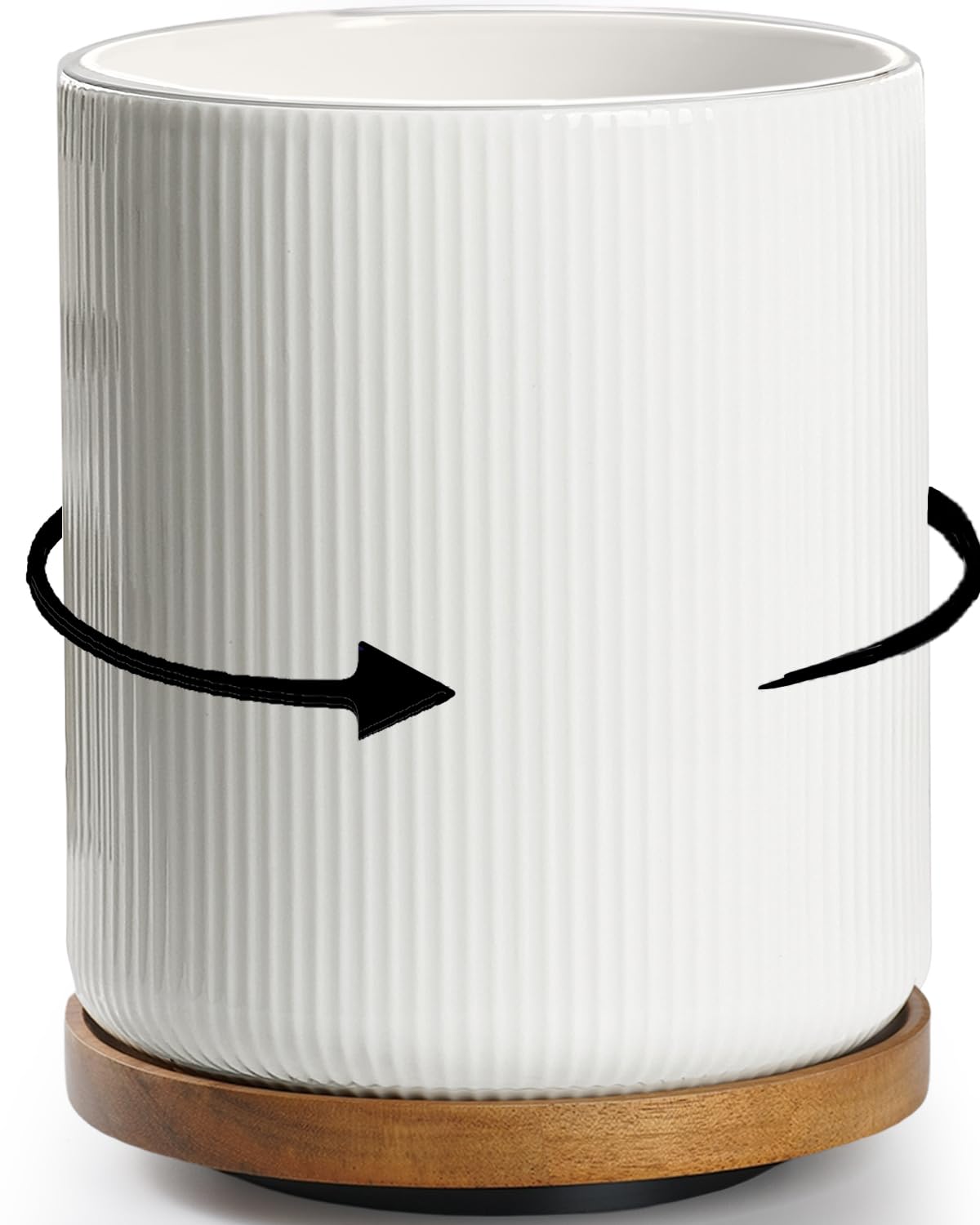 Getstar 360° rotating utensil holder showing easy access and organized counter space