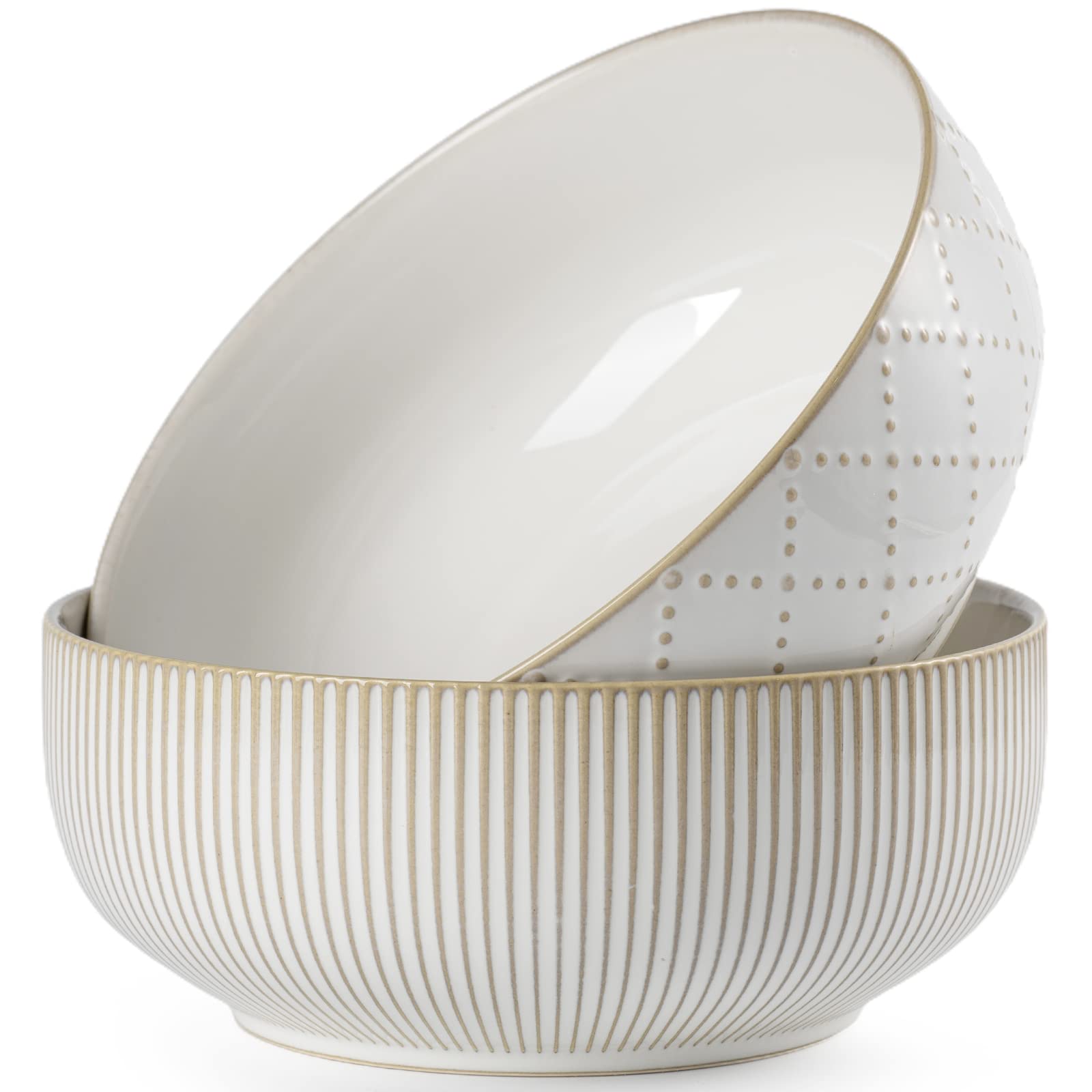 getstar bowls with embossed check pattern enhance entertaining and serving.